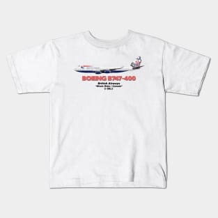 Boeing B747-400 - British Airways "Whale Rider / Canada" Kids T-Shirt